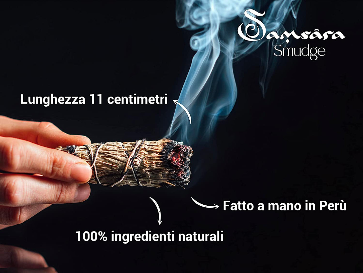 Samsara Smudge Salvia e Rosa - Incenso Sacro Naturale in Foglie - SamsaraFragrances