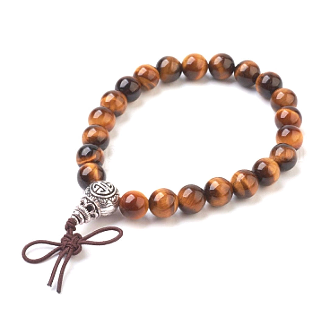 Bracciale elastico in Occhio di tigre - Protezione e forza interiore