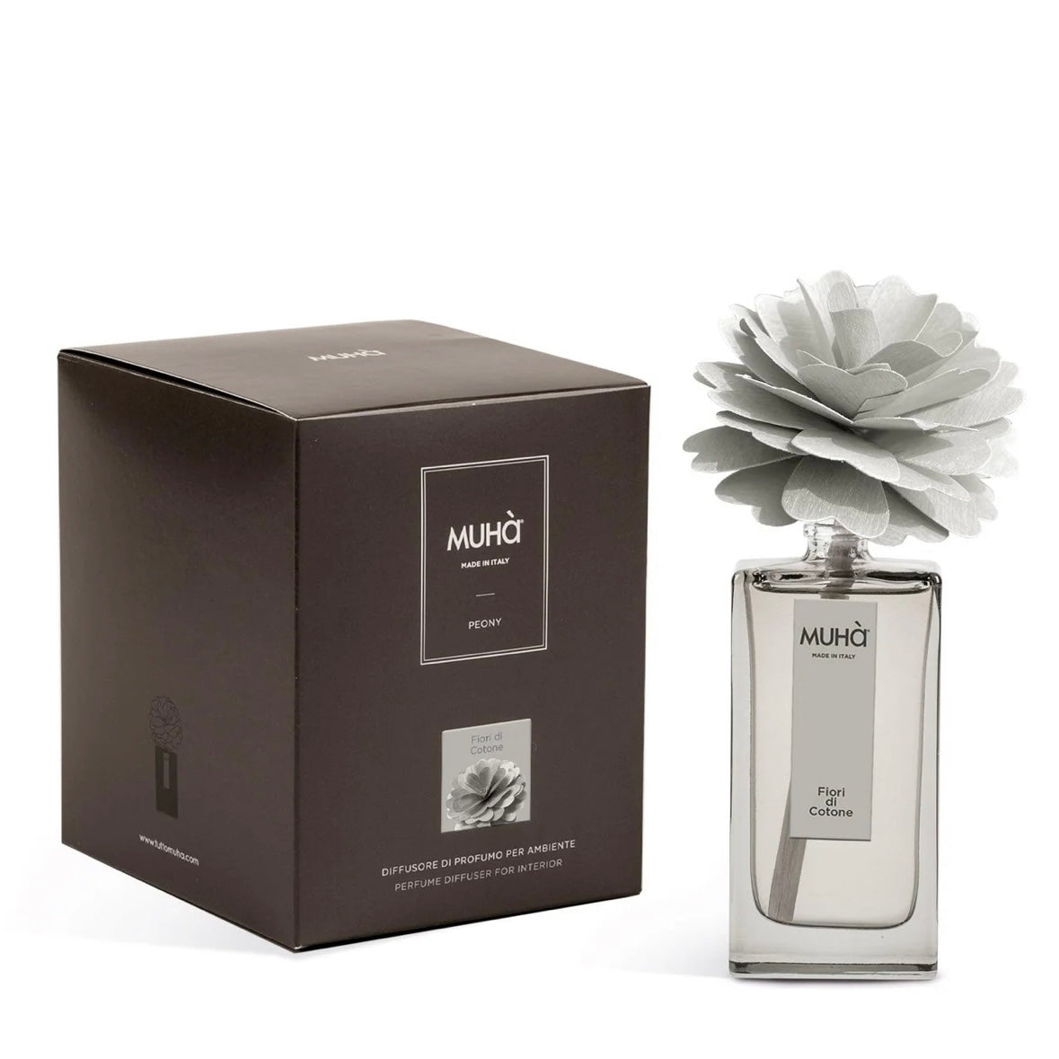 MUHÀ Peony Diffuser Profumatore ambiente con peonia - Fiori di cotone