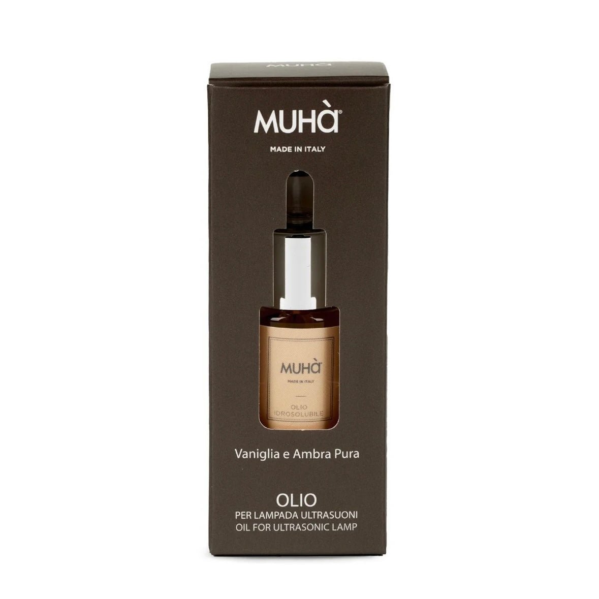 MUHÀ Olio Idrosolubile 15ml - Vaniglia e Ambra Pura