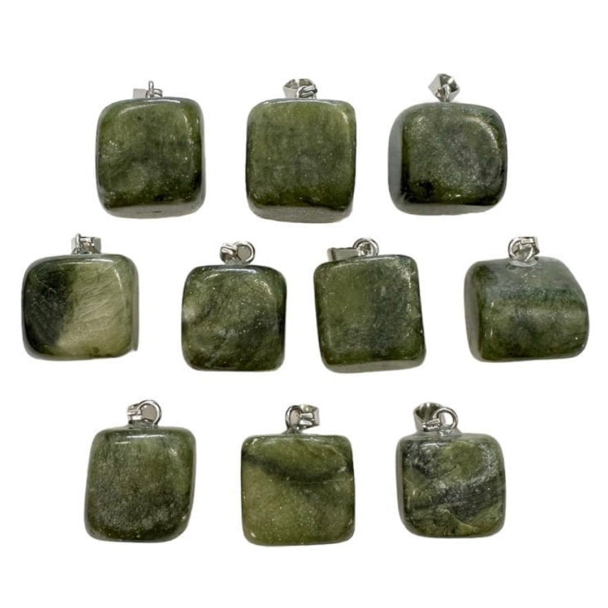 Ciondolo in Giada Nefrite laminata - Fortuna e Ricchezza