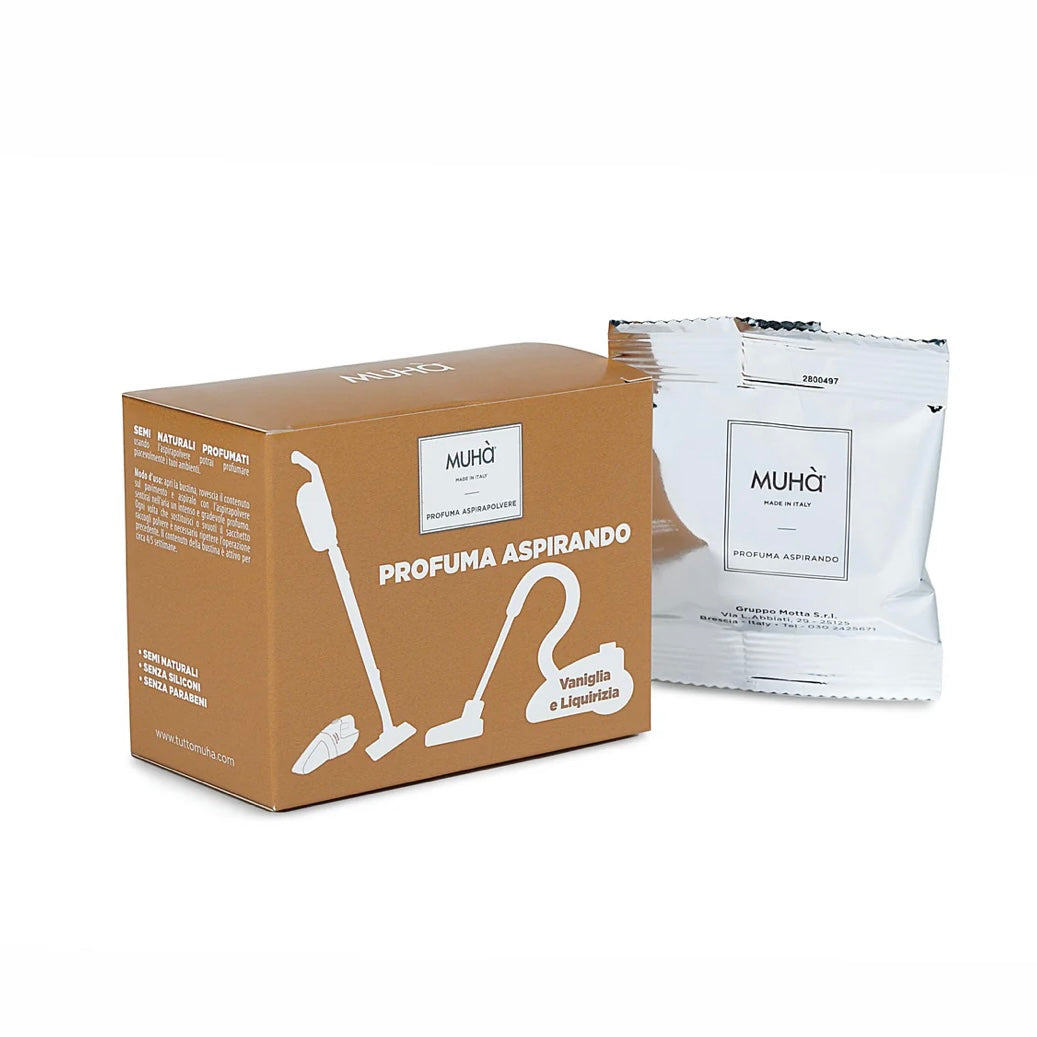 MUHÀ Profuma aspirando in bustine - Vaniglia e Liquirizia