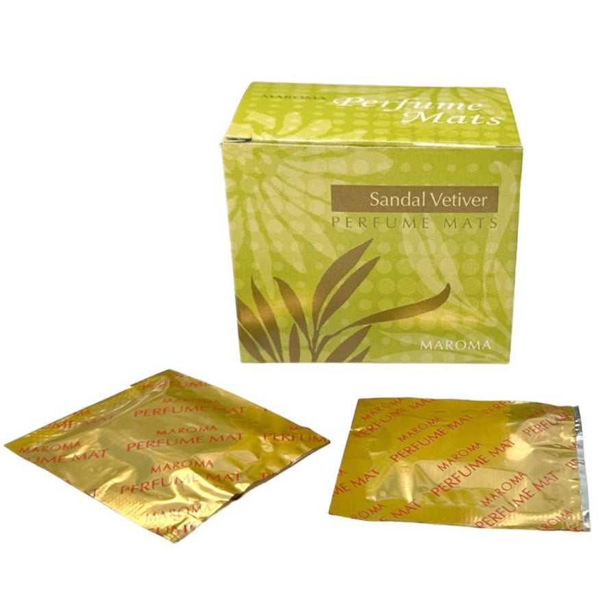 Maroma Sandalo e Vetiver dischetti profumati con oli essenziali 10pz - Per diffusore elettrico a muro