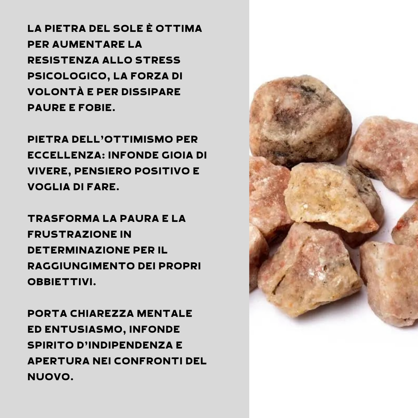 Pietra del Sole (Eliolite) Grezza Origine India - Pietra da  4-6cm