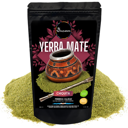SAMSARA - Yerba Mate Artigianale senza Glutine, CHIQUITA | Polvere di Foglia fina senza Palo | made in Argentina