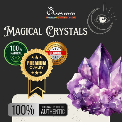 SAMSARA - OSSIDIANA NERA Pietra Grezza Naturale con Confezione Regalo e Foglietto Informativo