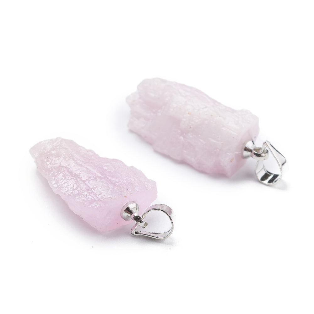 Ciondolo in Kunzite grezza - Amore, guarigione