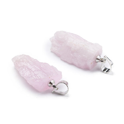 Ciondolo in Kunzite grezza - Amore, guarigione