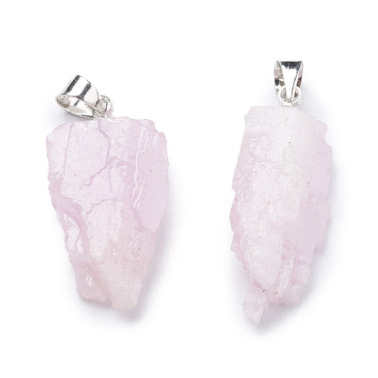 Ciondolo in Kunzite grezza - Amore, guarigione