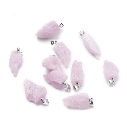 Ciondolo in Kunzite grezza - Amore, guarigione