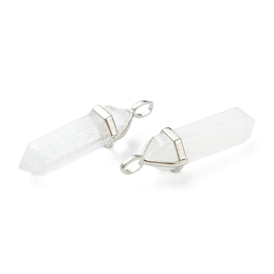 Ciondolo prisma Cristallo di Rocca - Potente amplificatore energetico