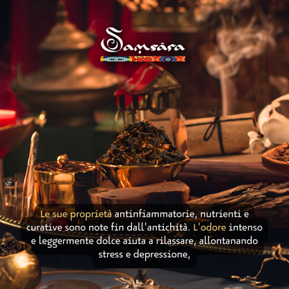 Samsara Profumo Arabo solido Bakhoor con legno di Oud ultra Persistente | Profumo per Corpo, Capelli ed Indumenti - SADAF OUD | 20g - Made in Dubai - SamsaraFragrances