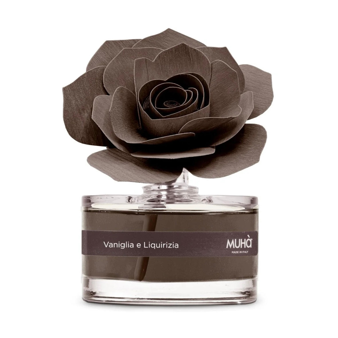 MUHÀ Rose Diffuser Profumatore ambiente con rosa - Vaniglia e Liquirizia