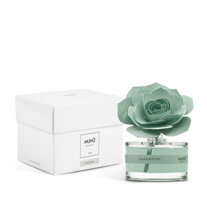 MUHÀ Rose Diffuser Profumatore ambiente con rosa - Cuoio e Frutti