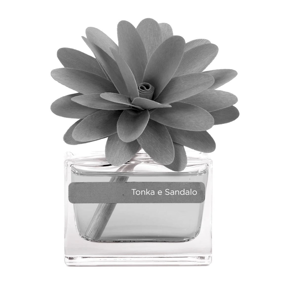 MUHÀ Flower Diffuser Tonka e Sandalo - Profumatore d'ambiente con fiore - Vari formati