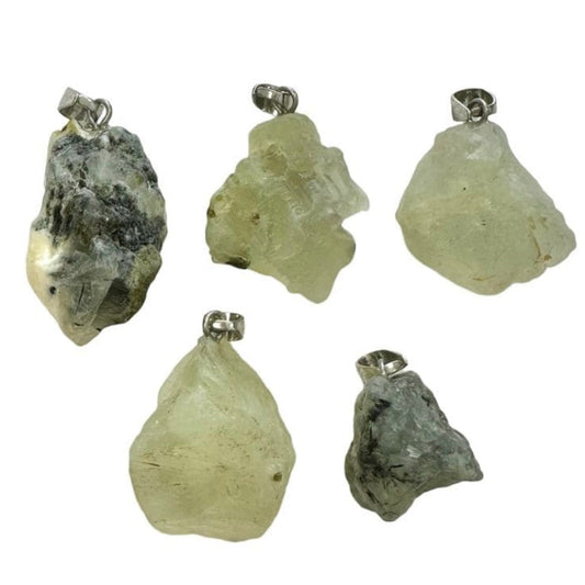 Ciondolo in Prehnite grezza - Determinazione e forza