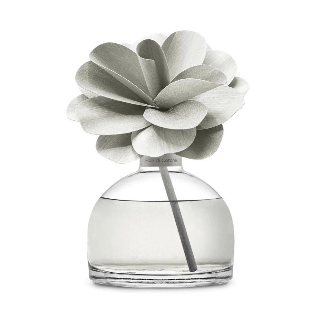 MUHÀ Flower Diffuser Profumatore d'ambiente con fiore - Fiori di cotone