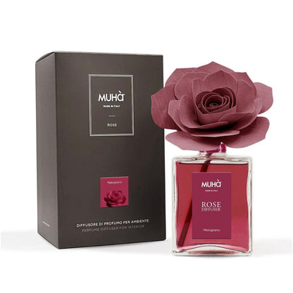 MUHÀ Rose Diffuser Profumatore ambiente con rosa - Melograno