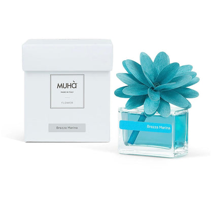 MUHÀ Flower Diffuser Profumatore d'ambiente con fiore - Brezza Marina
