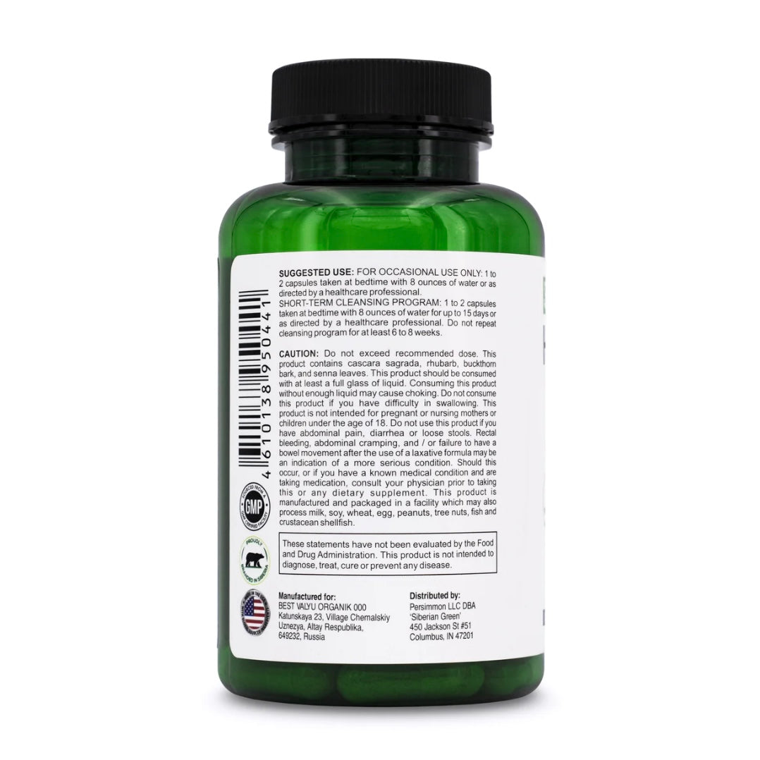 Siberian Green HERBAL COLON DETOX compresse - 14 Erbe siberiane per disintossicazione Colon irritabile