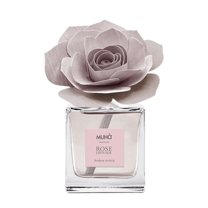 MUHÀ Rose Diffuser Profumatore ambiente con rosa - Ambra antica