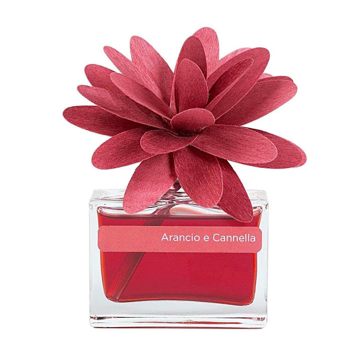 MUHÀ Flower Diffuser Profumatore d'ambiente con fiore - Arancio e Cannella