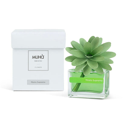 MUHÀ Flower Diffuser Profumatore d'ambiente con fiore - Mosto Supremo