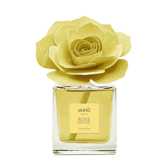 MUHÀ Rose Diffuser Profumatore ambiente con rosa - Uva e fico