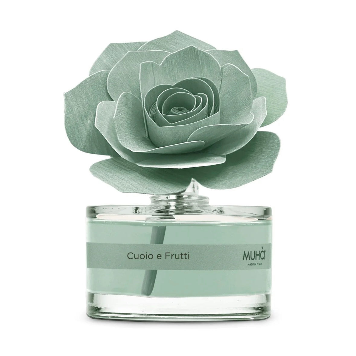 MUHÀ Rose Diffuser Profumatore ambiente con rosa - Cuoio e Frutti