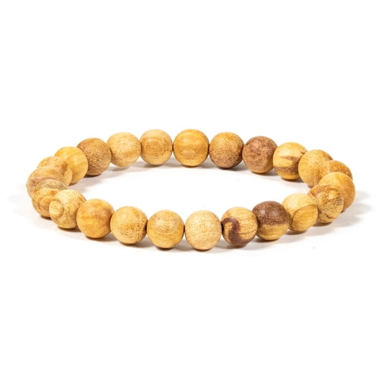 Clorophilla bracciale elastico in Palo Santo - Purificazione