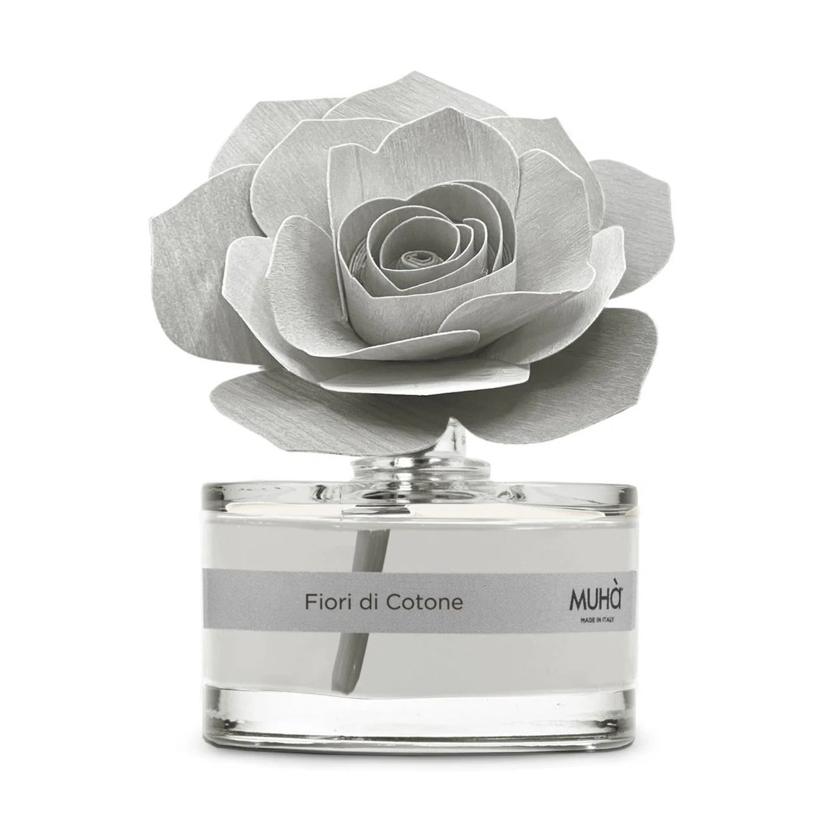 MUHÀ Rose Diffuser Profumatore ambiente con rosa - Fiori di cotone