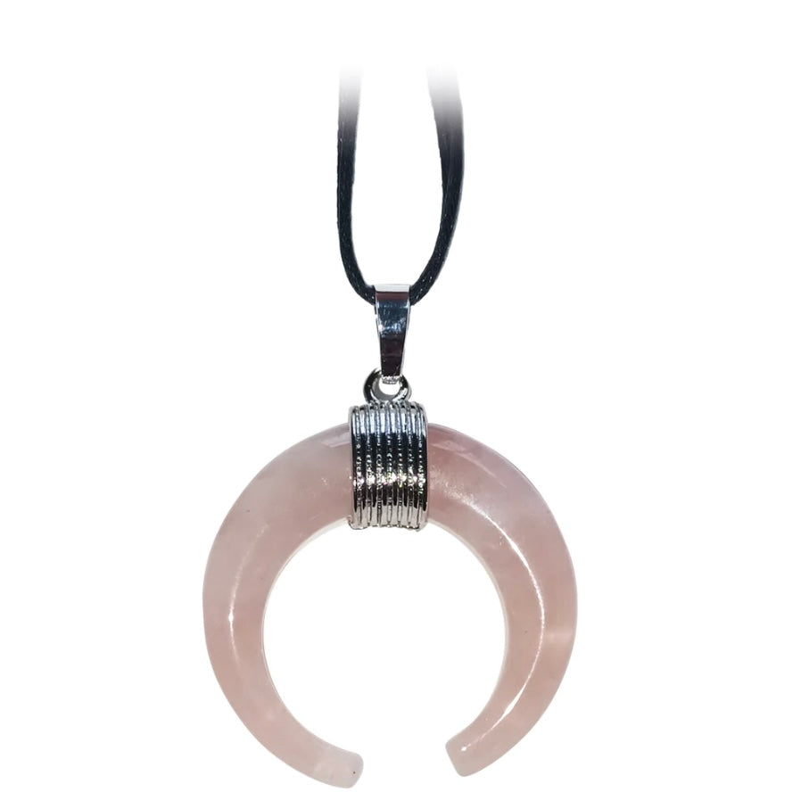 Collana amuleto Quarzo Rosa - Amore, Fiducia, Cura - clorophilla-shop