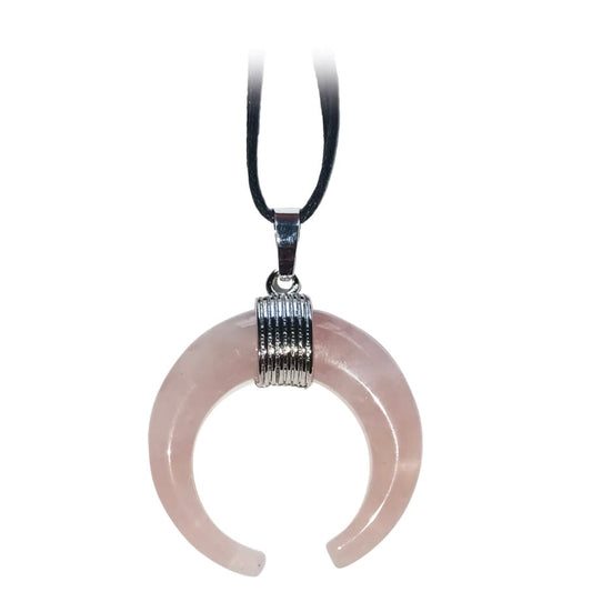 Collana amuleto Quarzo Rosa - Amore, Fiducia, Cura - clorophilla-shop