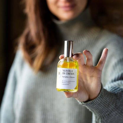 Olfattiva Profumo aromaterapico botanico Nuvola di crema 115ml dolce e appagante - Vaniglia e Limone