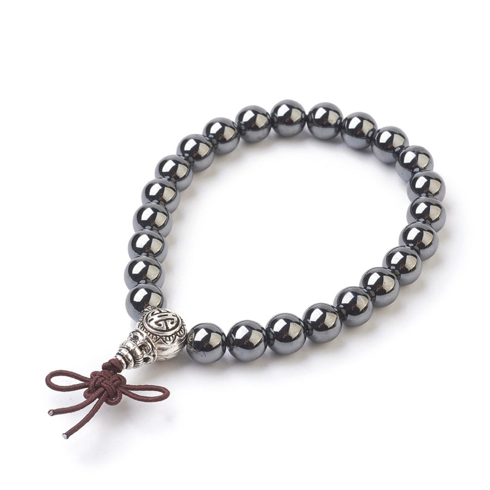 Bracciale elastico in Ematite - Radicamento e Protezione