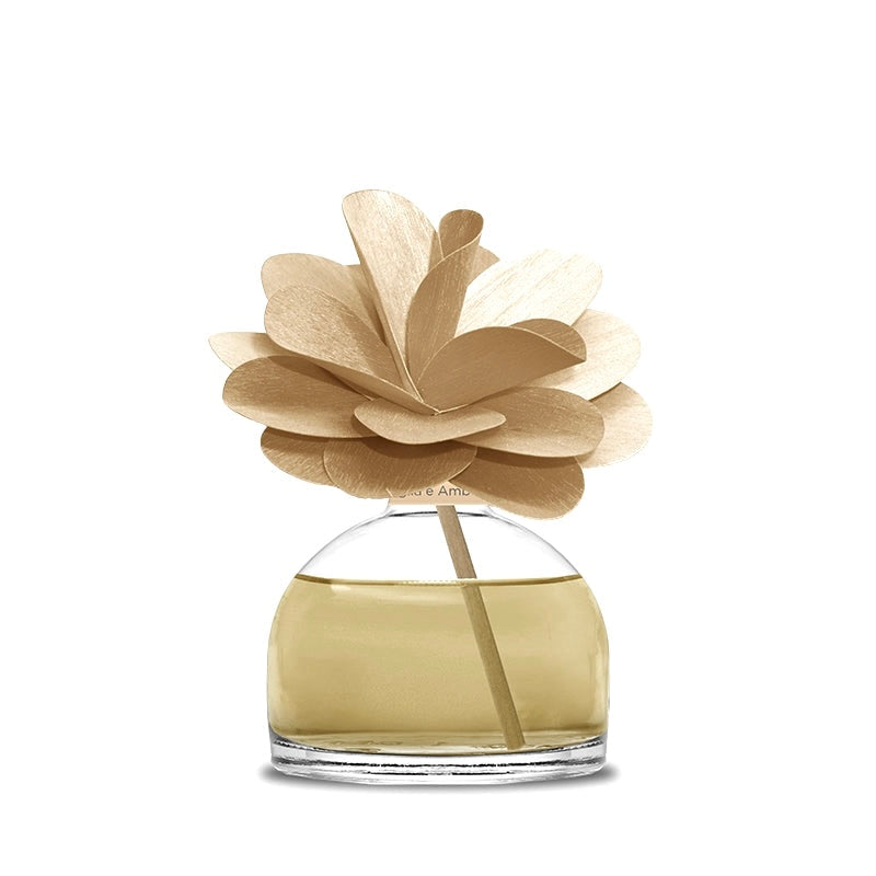 MUHÀ Flower Diffuser Profumatore d'ambiente con fiore - Vaniglia e Ambra pura