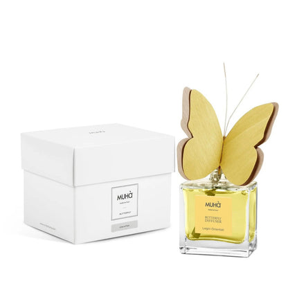 MUHÀ Butterfly Diffuser Profumatore ambiente con farfalla 50ml - Legni Orientali