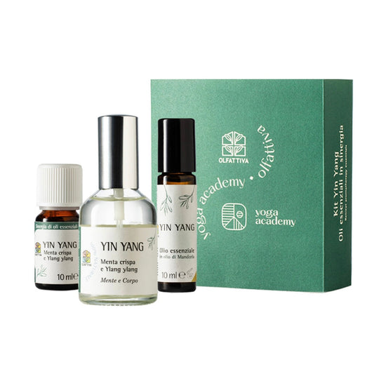 Olfattiva Kit Yin Yang mente e corpo aromaterapia per pratica yoga o meditazione - In collaborazione con Yoga Academy