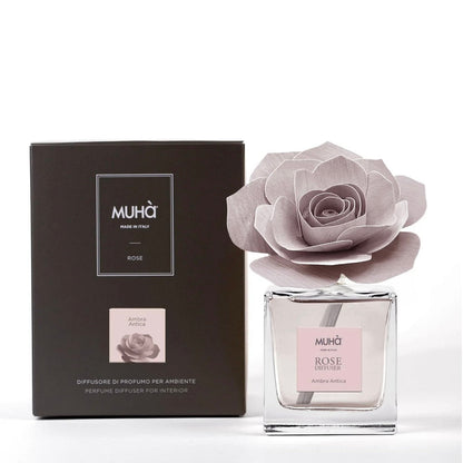MUHÀ Rose Diffuser Profumatore ambiente con rosa - Ambra antica
