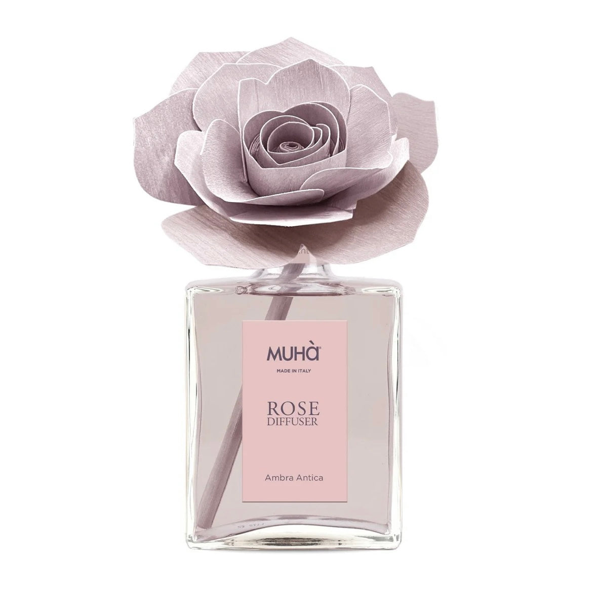 MUHÀ Rose Diffuser Profumatore ambiente con rosa - Ambra antica