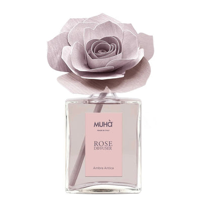 MUHÀ Rose Diffuser Profumatore ambiente con rosa - Ambra antica