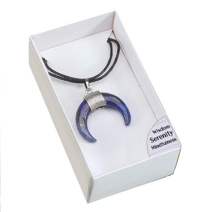 Collana amuleto Lapislazzuli - Saggezza, Serenità, Consapevolezza - clorophilla-shop