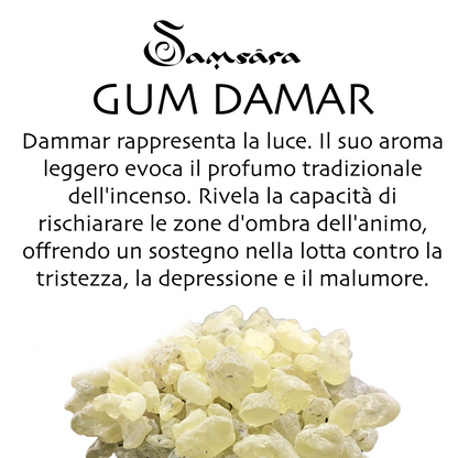 SAMSARA Incenso in Grani 100% Artigianale - GUM DAMAR - SamsaraFragrances