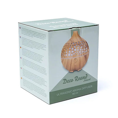 Diffusore aromi ultrasuoni Deco Round - Luce LED integrata 7 colori