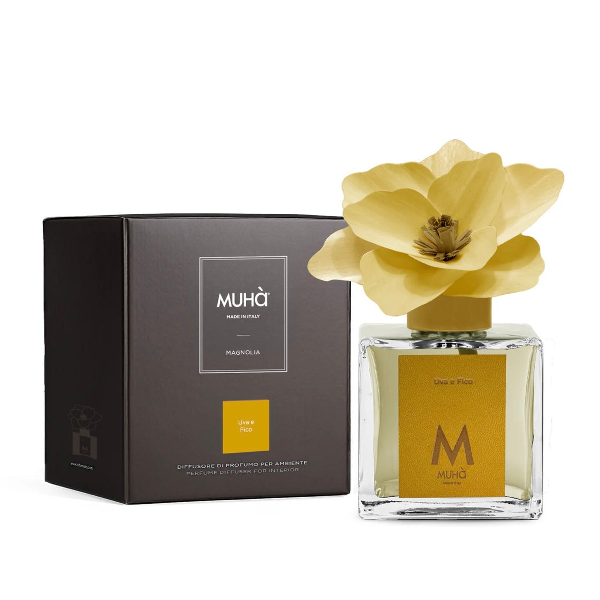 MUHÀ Magnolia Diffuser Profumatore ambiente con magnolia 500ml - Uva e Fico