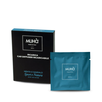 MUHÀ Ricarica auto Menta e Sandalo - Refill car diffuser