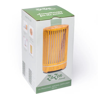 Diffusore aromi ultrasuoni ZenZen naturale - Luce LED integrata 7 colori