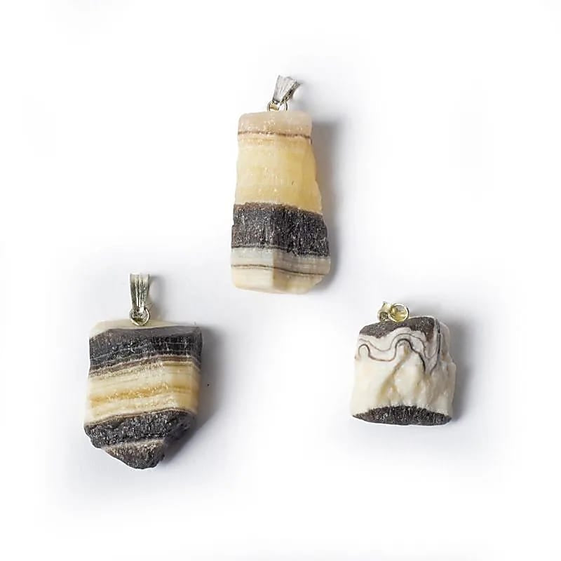 Ciondolo in Onice zebrato grezza - Autorealizzazione