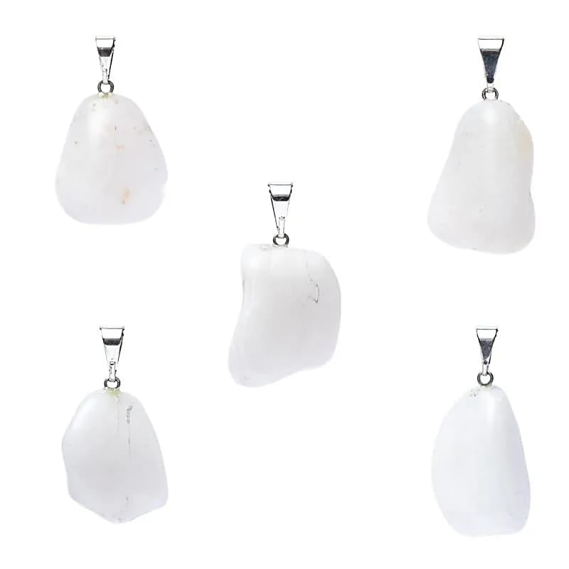 Ciondolo in Quarzo latteo - Informazione, empatia e crescita