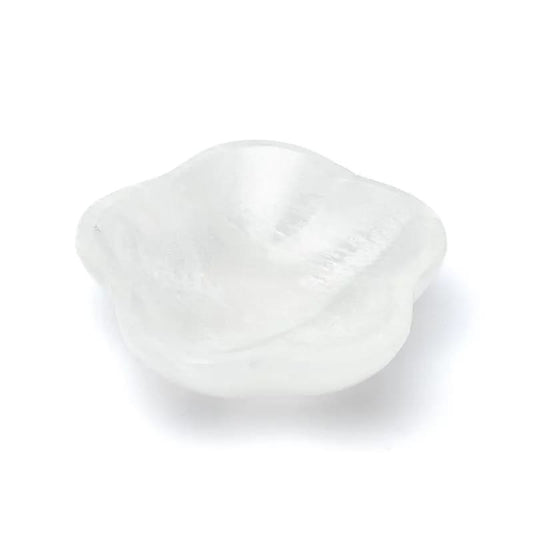 Piatto a forma di fiore in Selenite